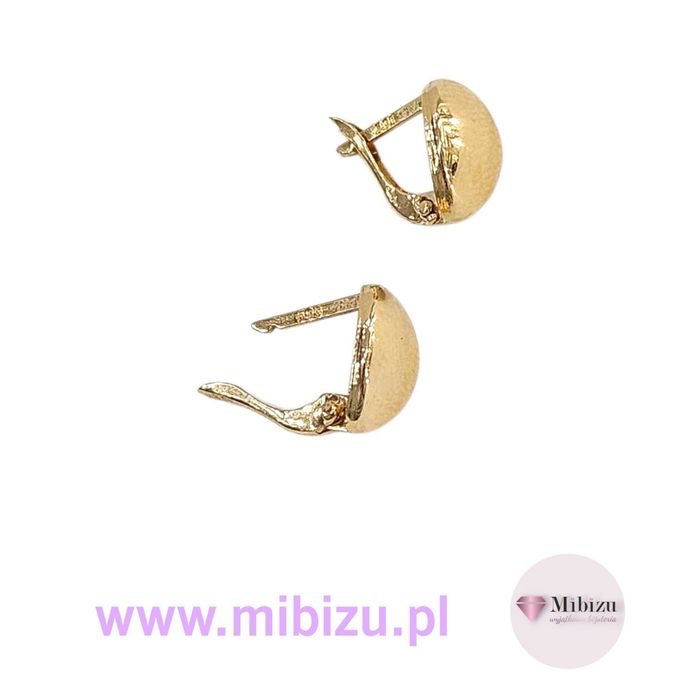 Złote kolczyki łezki nowe pr.585 14K