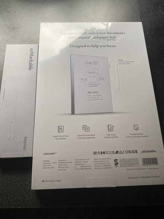 Remarkable 2 com caneta (novo e embalado)