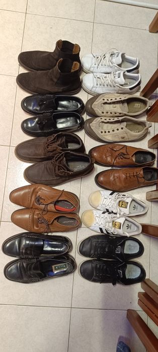 Lote de sapatos,Lion porches,adidas,cat