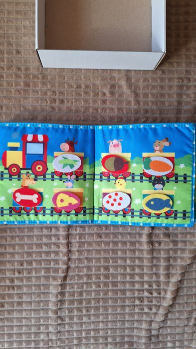 фетрова м'яка текстильна розвиваюча книжка bambini