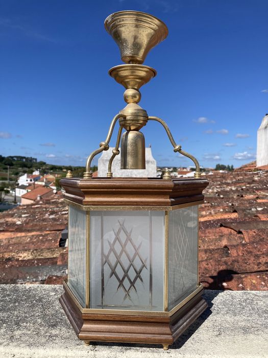Candeeiro de sala em vidro
