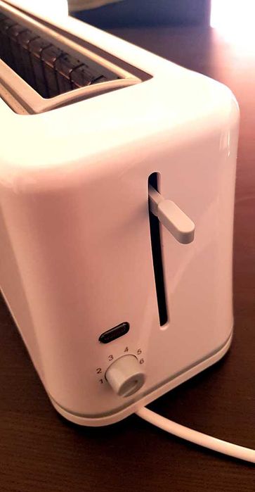 Torradeira de 1 Entrada dupla face 980W KUNFT branca