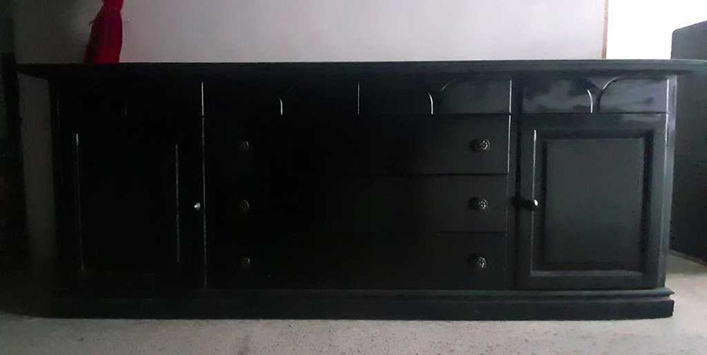 Balcão Frigorífico Profissional + Móvel Aparador Preto