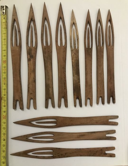 Agulhas de madeira para redes de pesca