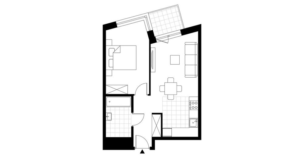 2-pokojowe mieszkanie 40m2 + balkon Bezpośrednio
