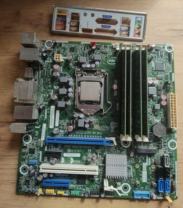 Procesor Intel Core i7 2600 + 16GB ram DDR3 + płyta główna matx + maskownica
