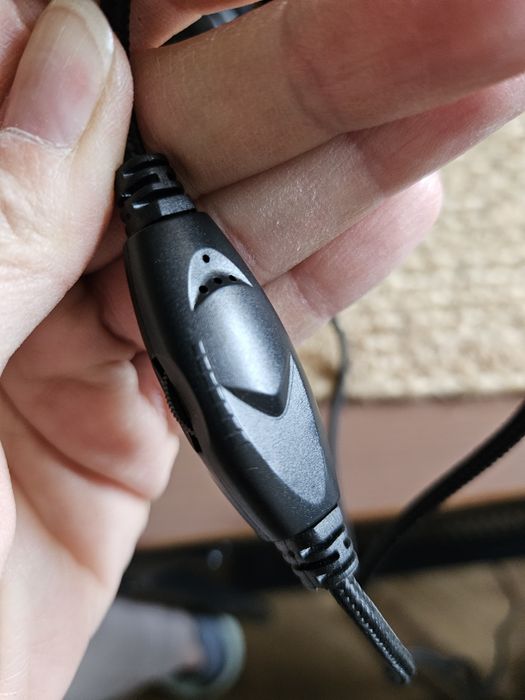 Słuchawki przewodowe z mikrofonem, jack