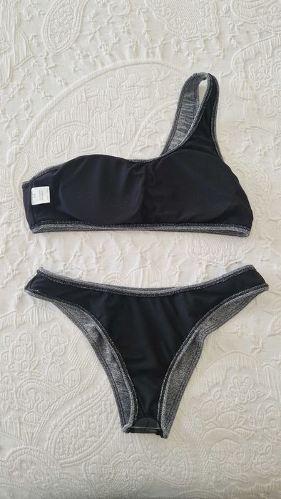 Bikini cinza Shein, tamanho M novo