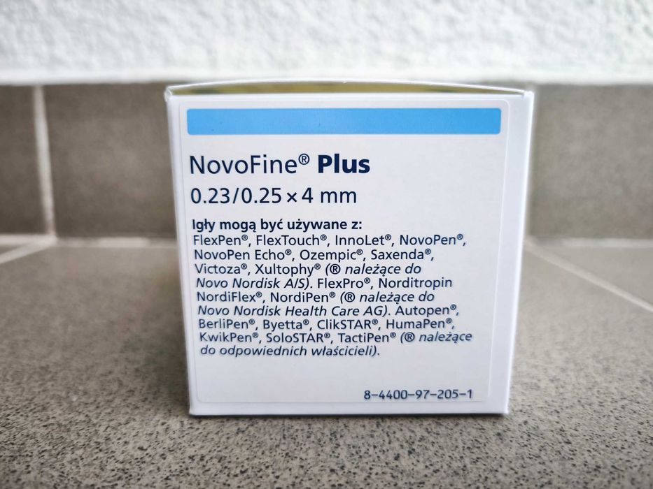 Igły NOVOFINE PLUS 32G 4MM - 100 szt. do leku OZEMPIC_NOWE