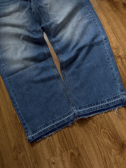 Flared Baggy Blue Jeans Джинси Фларед Широкі Прямі Relaxed Sk8 Y2k Jaded London Racer Archive Opium Архив Опиум Джинсы Blue Washed