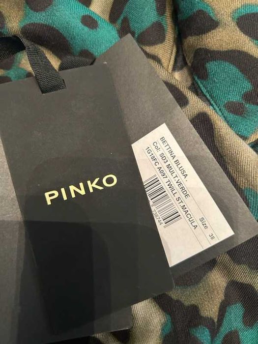 Piękna bluzeczka Pinko -śliczny print pantery  r.38