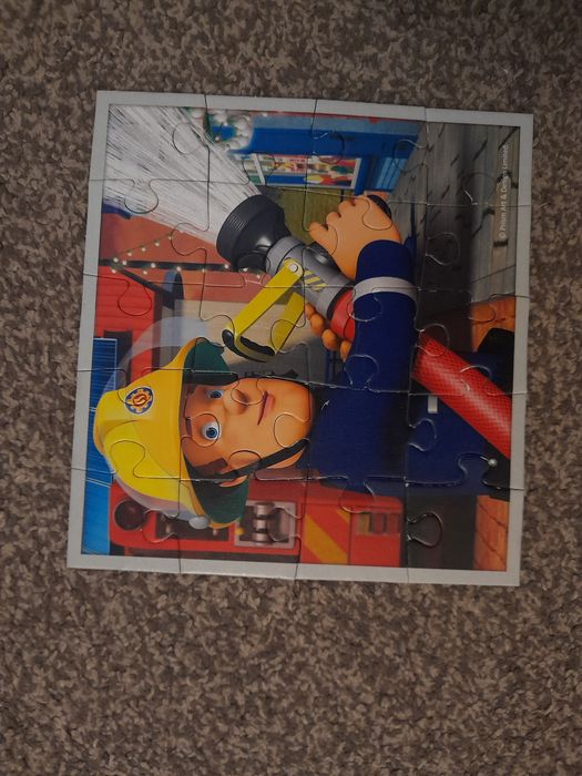 Strażak Sam Puzzle + karty do gry