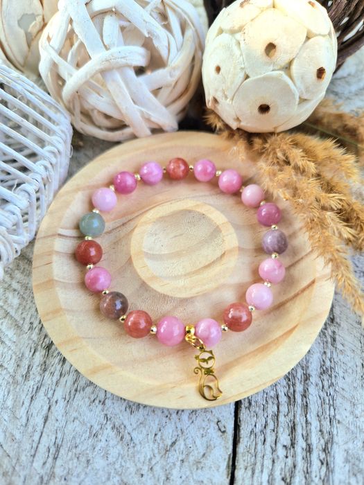 Bransoletka jadeit i hematyt