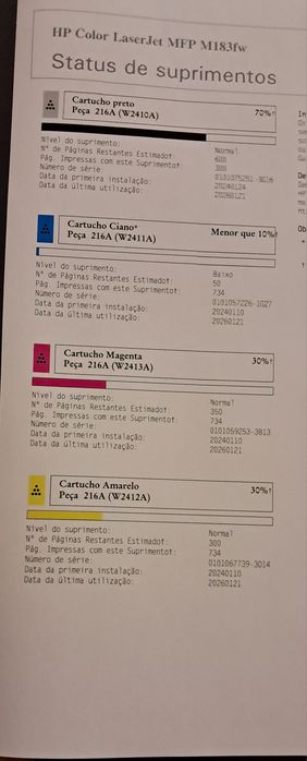 Impressora HP com pouco uso