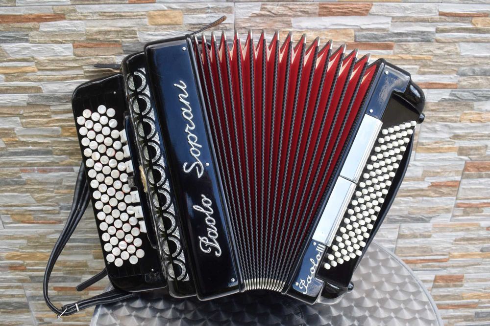 Acordeao Paolo soprani 3 Voz 96 Baixos. N 310