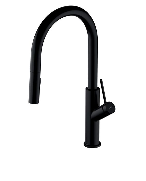OMNIRES Bend bateria kuchenna stojąca czarny mat BE6455BL