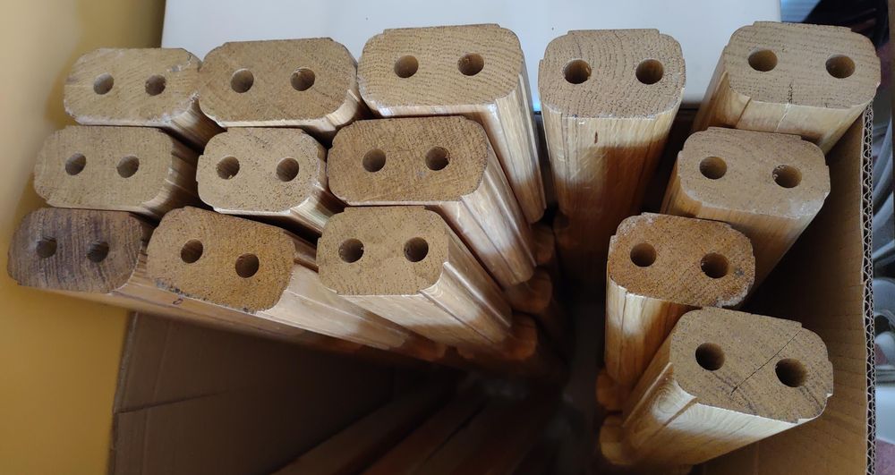 Tralki dębowe 14 sztuk