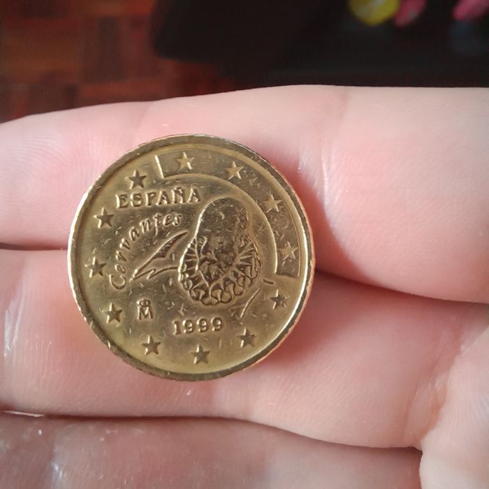 Moeda limpa 50 cent 1999 Espanha
