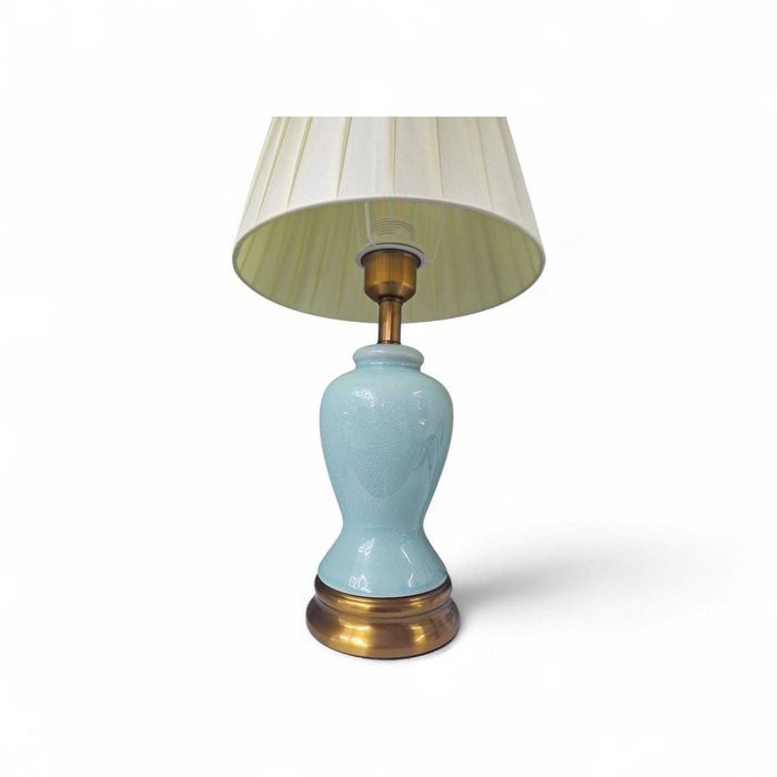 Lampka nocna z plisowanym kloszem, 230V, E27