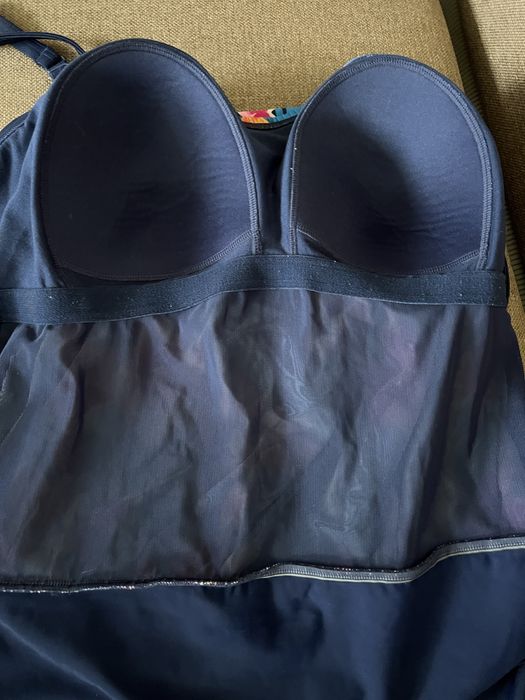 Купальник с драпировкой, большой размер, подойдет беременным