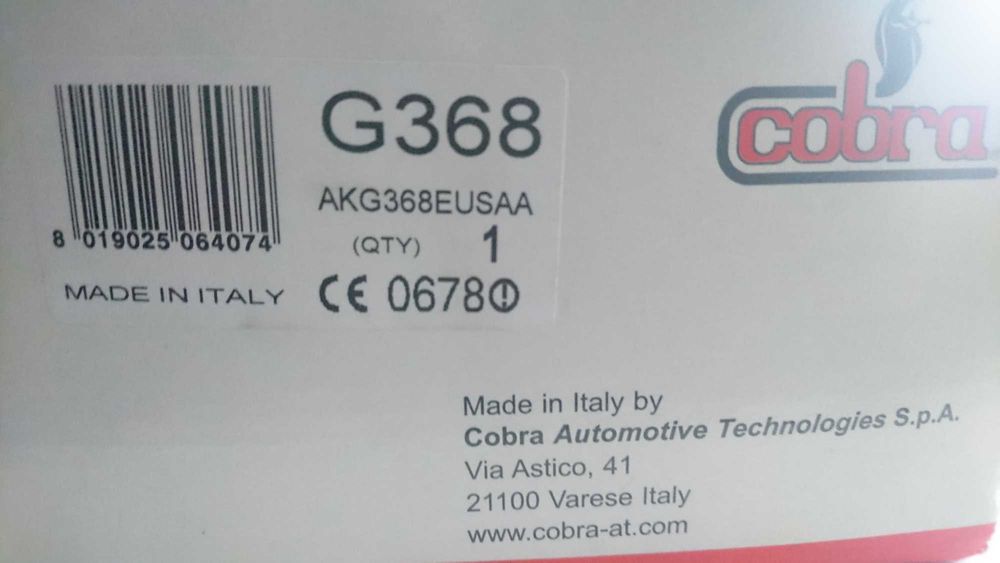 Alarme Cobra G368