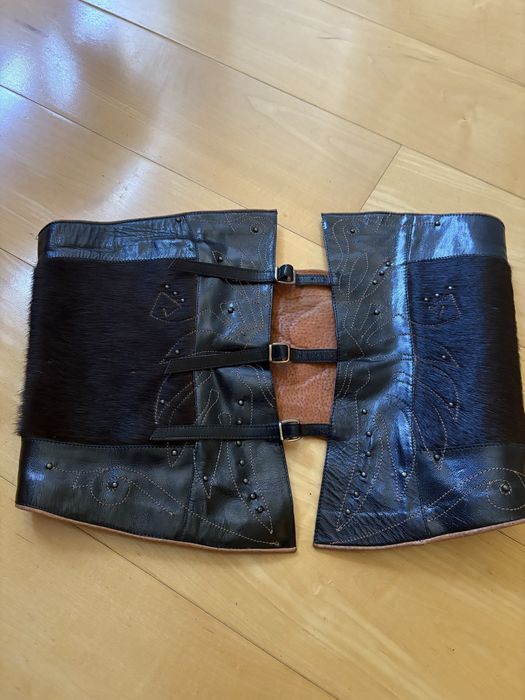 Пояс корсет шкіряний ручноі роботи