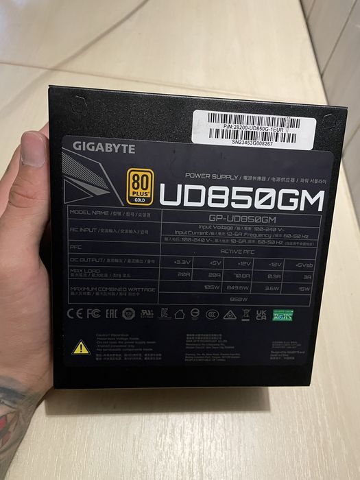 Gigabyte UD850GM 850W 80 Plus Gold Full Modular