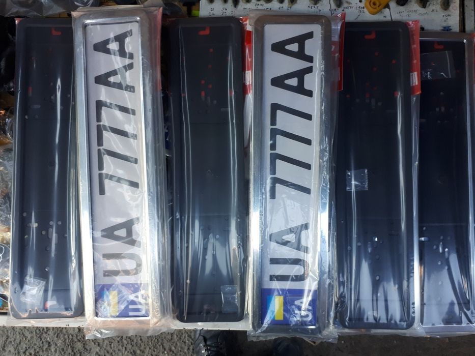 Рамка для номера авто рамка номера нержавійка автомобільні