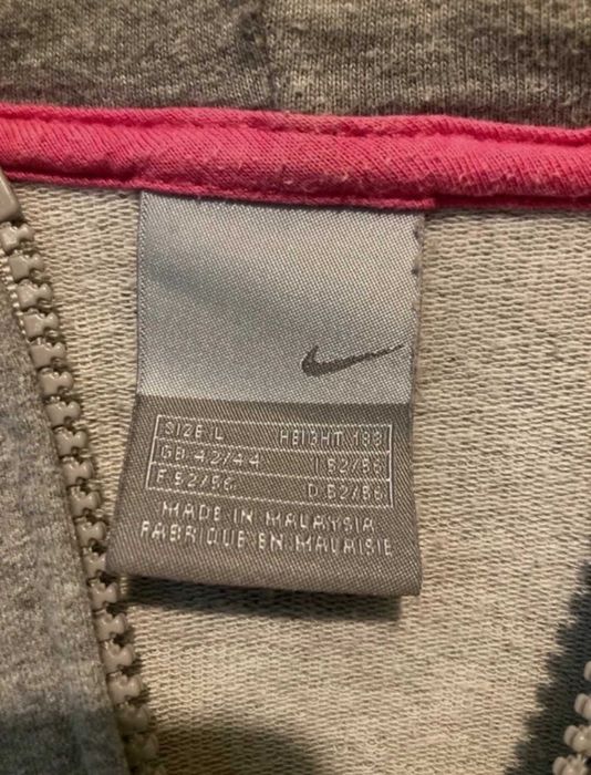 Hoodie cinzento, amarelo e rosa da Nike Air