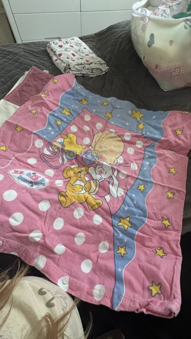 Набор детский в постель ,пеленки наволочки плед пелюшки baby born