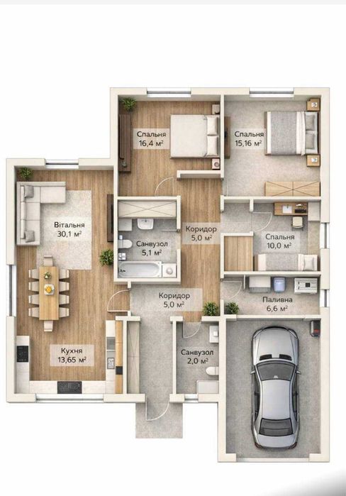 Продаж будинку на етапі будівництва с. Рованці 145 м². 6 сот з гаражем