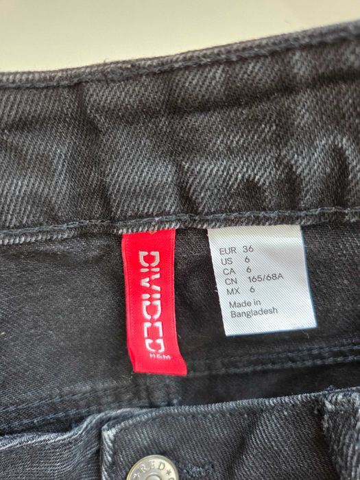 Czarne shorty jeansowe bawełna