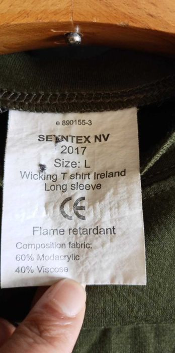 Wicking T shirt Ireland Long Sleeve Armia Irlandia r.L Olive
