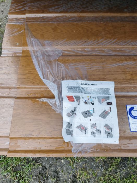 Podbitka dachowa złoty dąb blachotrapez blacha T7