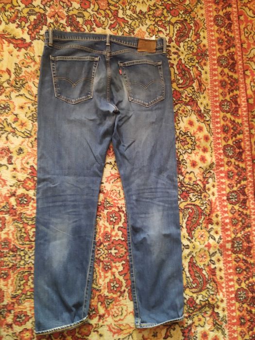 мужские синие джинсы levi's 502 36 32