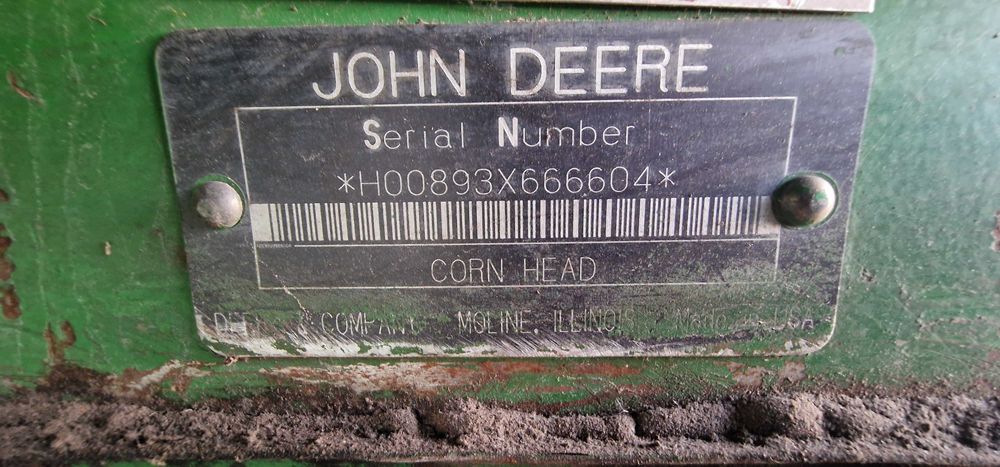 Жниварка кукурудзяна John Deere 893