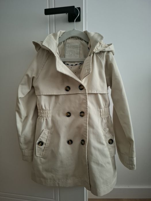 Płaszczyk trencz dziewczynka 128