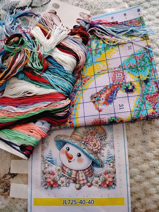 Komplet do haftu nowy