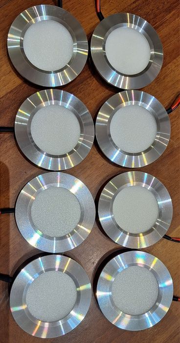 Halogen Led, Lampki Sufitowe, SLIM 3W 12V Zestaw 84x