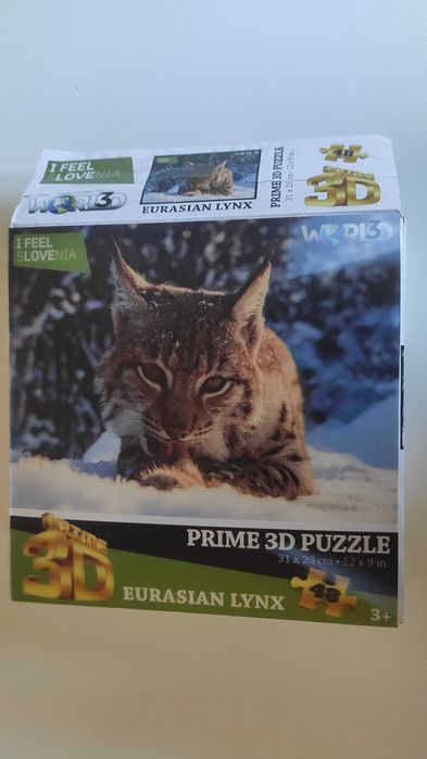 Słoweńskie puzzle 3D ryś