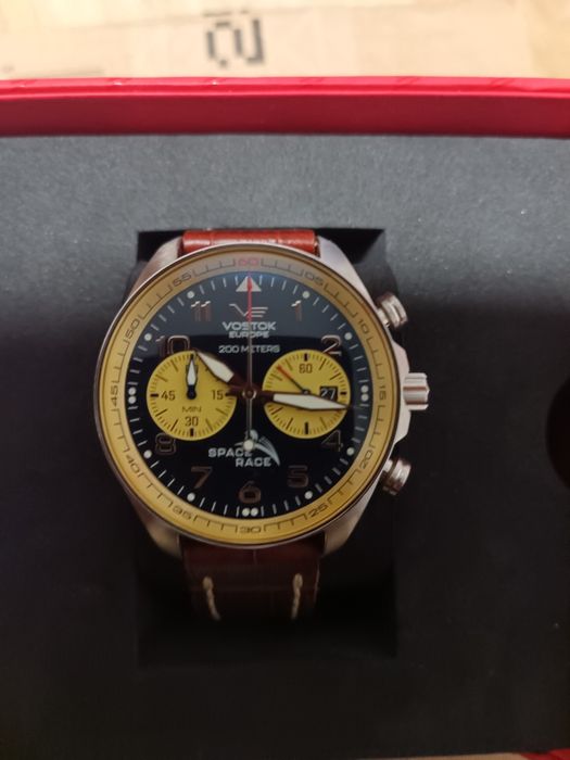 Zegarek Vostok skórzany pasek