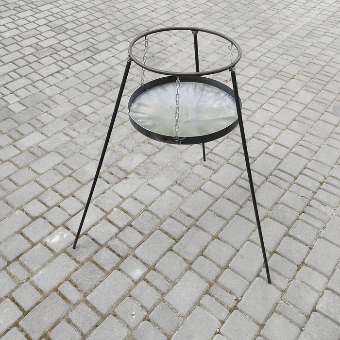 Сковородка 50 см з диска на вогонь, ручки, ніжки, чохол