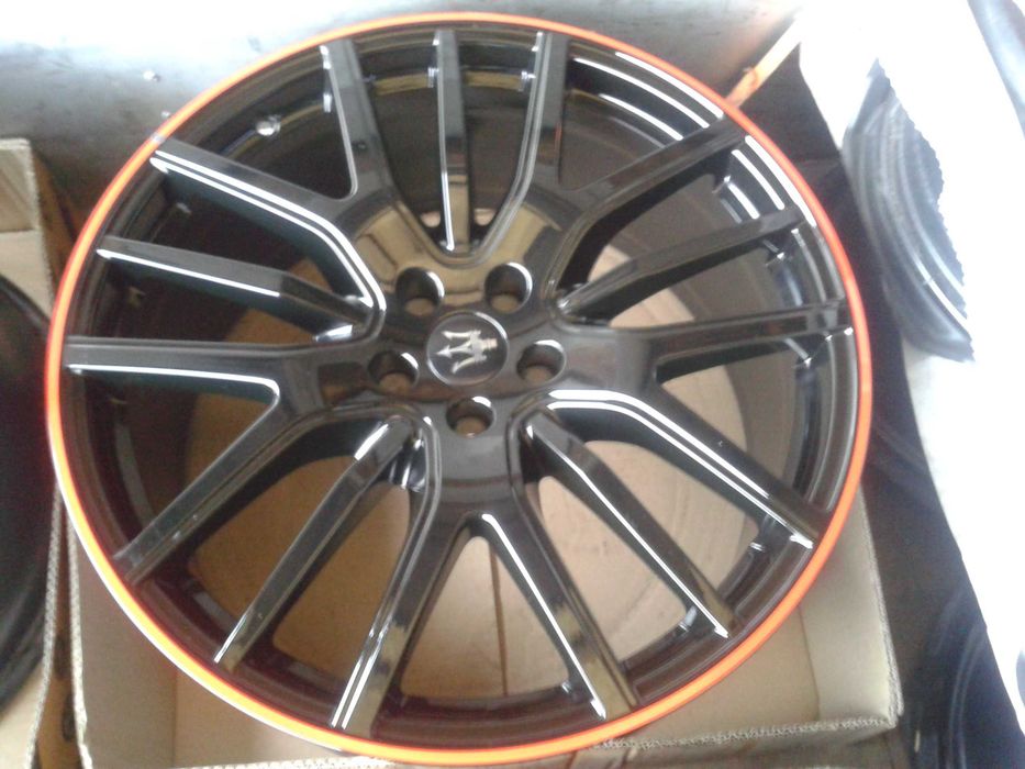 oryginalne r21 felgi nowe 5x114,3 mielec maserati levante gts red ring przod tyl 9j 10,5j 21cali hyundai kia lexus toyota custom german style honda