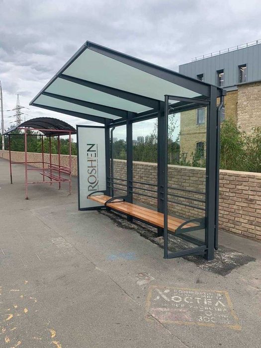 Автобусна зупинка з монтажем - від виробника. Безготівкова оплата. ПДВ
