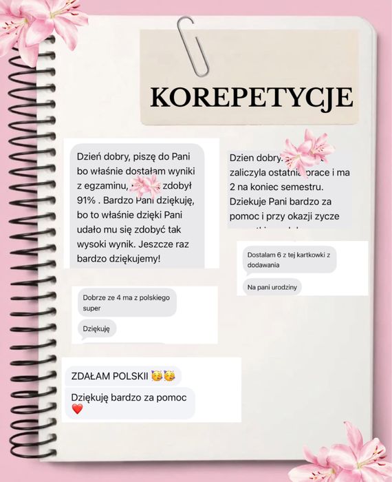 KOREPETYCJE- język angielski i język polski