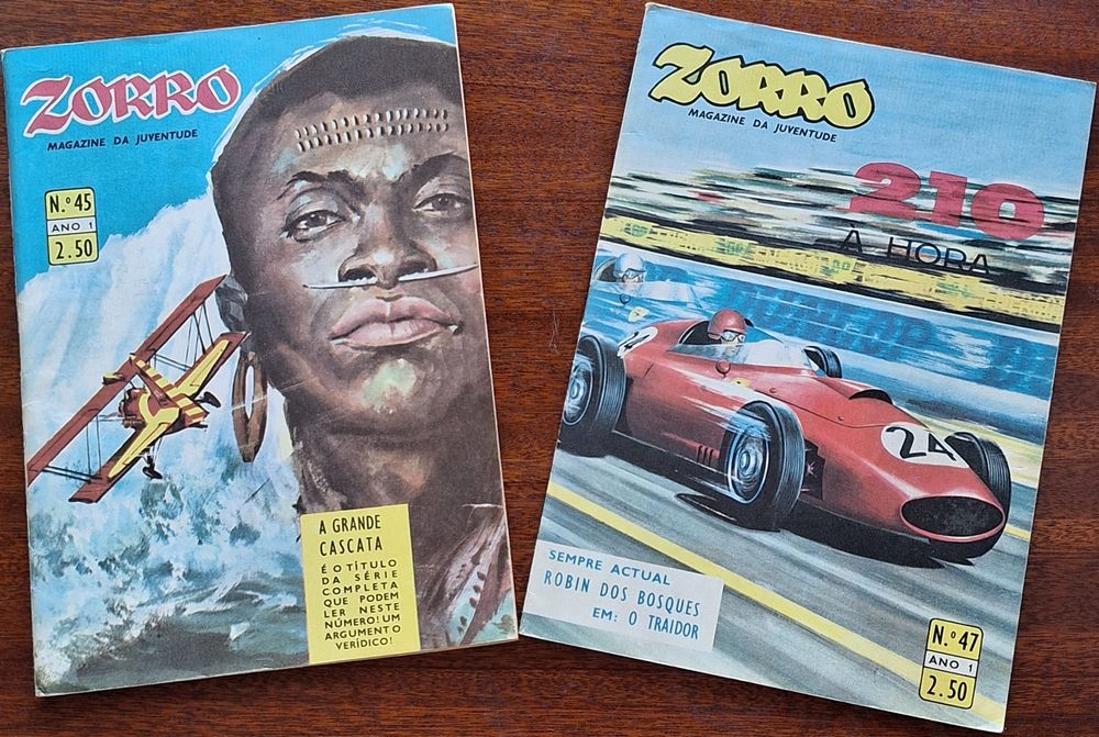 6 revistas b.d. colecção Zorro 1963