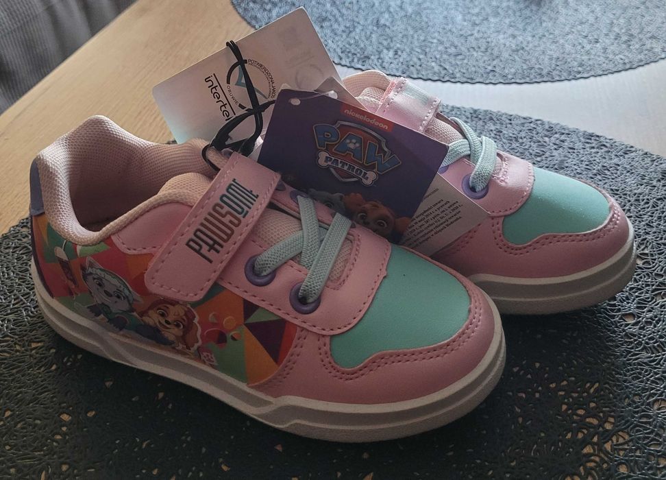 Nowe Psi Patrol jasny róż na rzepy 25 typu "addidas"półbuty dziewczęce