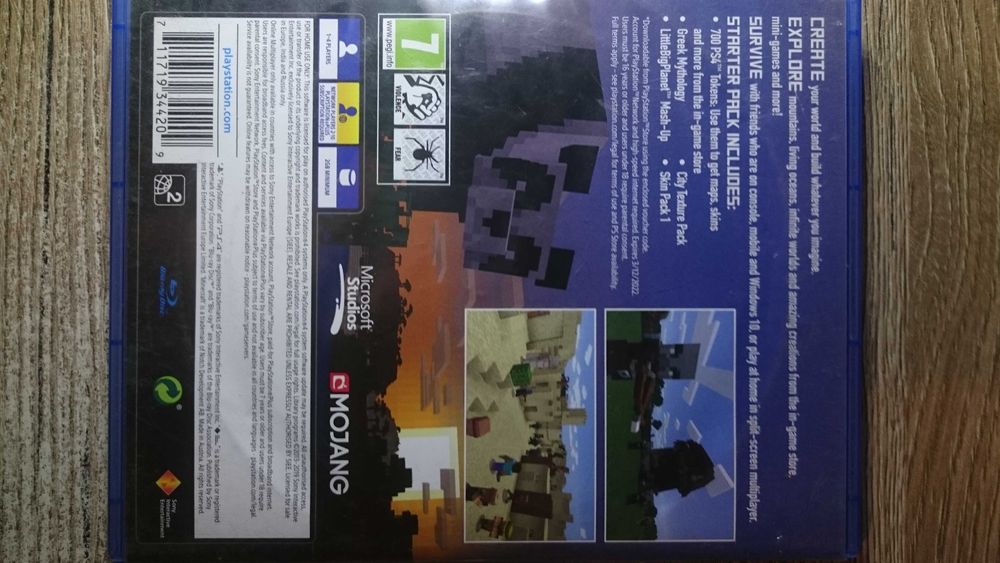 Minecraft ps4 playstation 4 lego rayman psi patrol little big planet