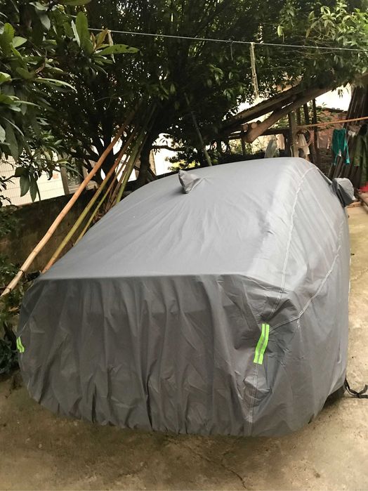 Авто чехол, тент, утолщенный материал EVA+, серый, +замок