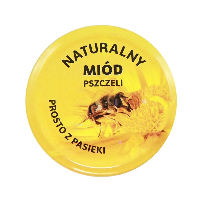 20x Zakrętka do słoików fi 82/6z - MIÓD PASIEKA